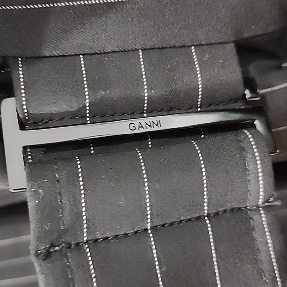 Ganni Striped Belted Blazer (SZ 50) - Picture 9 of 16